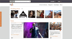 Desktop Screenshot of musicinafrica.net